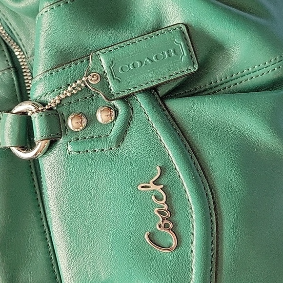 Coach bag satchel green blue NWT - Picture 2 of 7